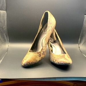 Merona Brown Snakeskin Heels